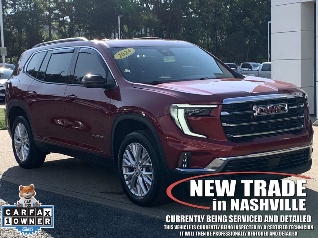 Volcanic Red Tintcoat 2024 GMC Acadia SUV / Crossover Front-Wheel Drive 8-Speed Automatic