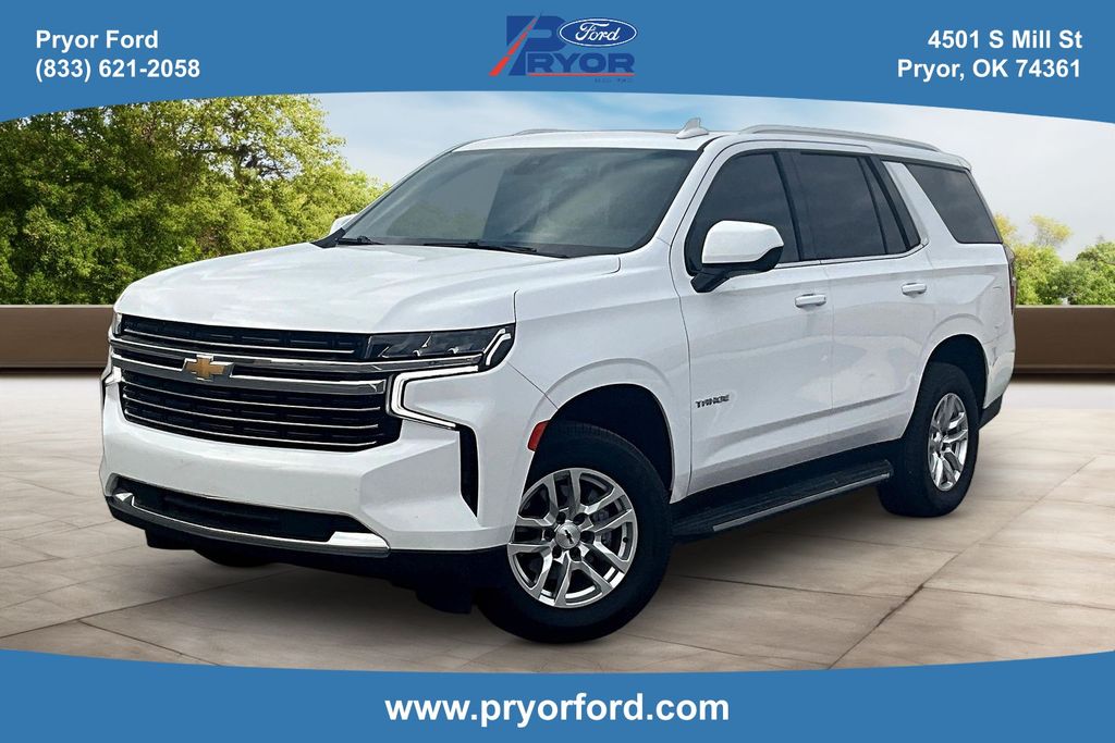 Summit White 2021 Chevrolet Tahoe LT RWD SUV / Crossover 4X2