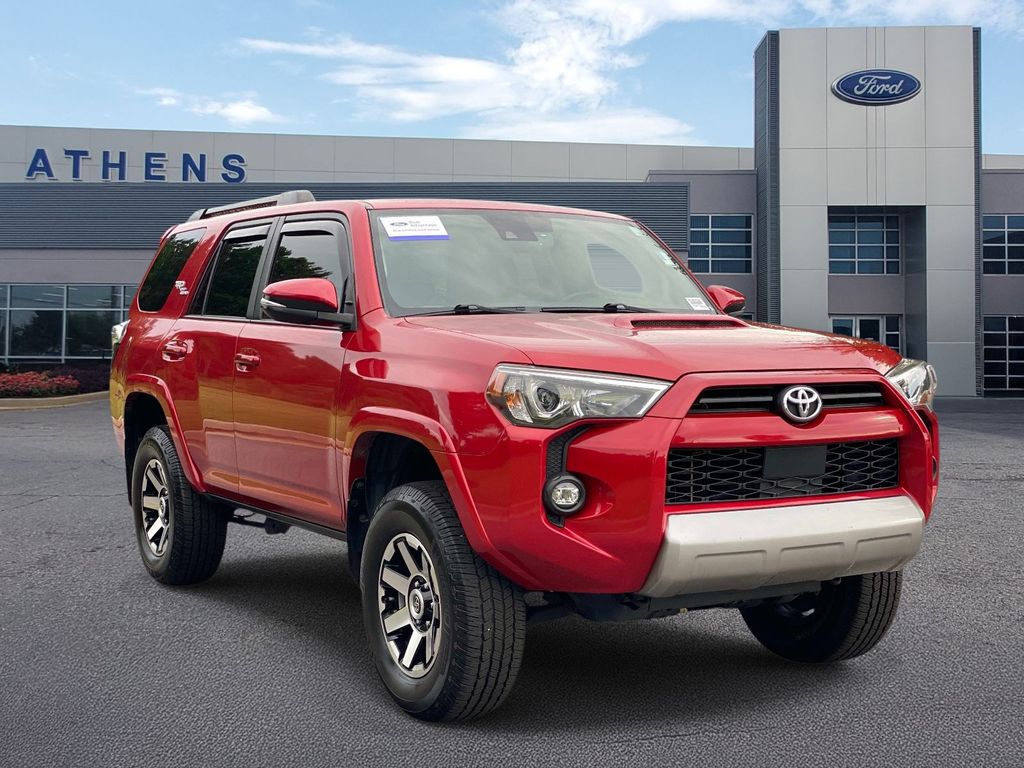 Barcelona Red Metallic 2021 Toyota 4Runner SUV / Crossover Four-Wheel Drive 5-Speed Automatic Overdrive