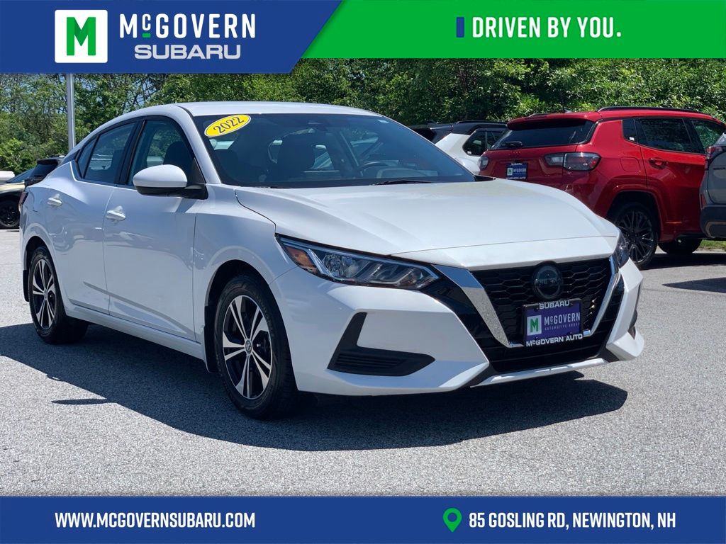 Aspen White TriCoat Pearl 2022 Nissan Sentra Sedan Front-Wheel Drive Continuously Variable Transmission
