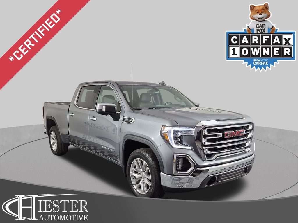Gray (Satin Steel Metallic) 2021 GMC Sierra 1500 Pickup Truck Four-Wheel Drive Automatic