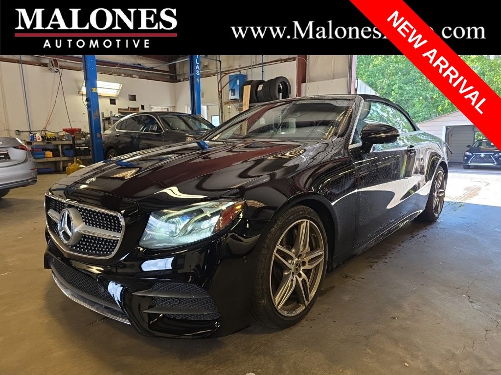 Black 2019 Mercedes-Benz E-Class Convertible Rear-Wheel Drive 9-Speed Automatic