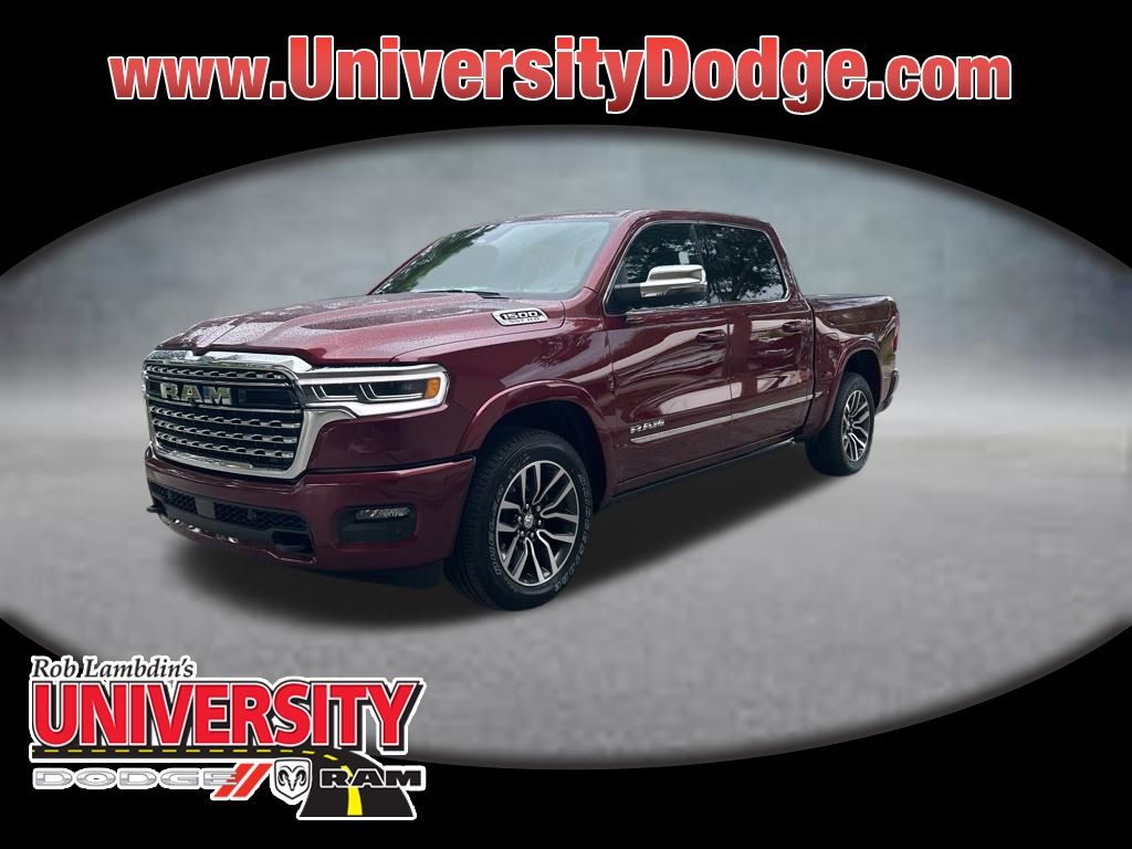 Delmonico Red Pearlcoat 2025 RAM 1500 Limited Crew Cab 4WD Pickup Truck Four-Wheel Drive 8-Speed Automatic