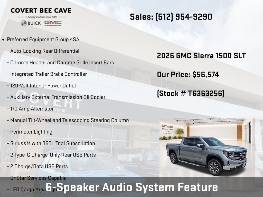 New 2026 Silver GMC SLT image 16