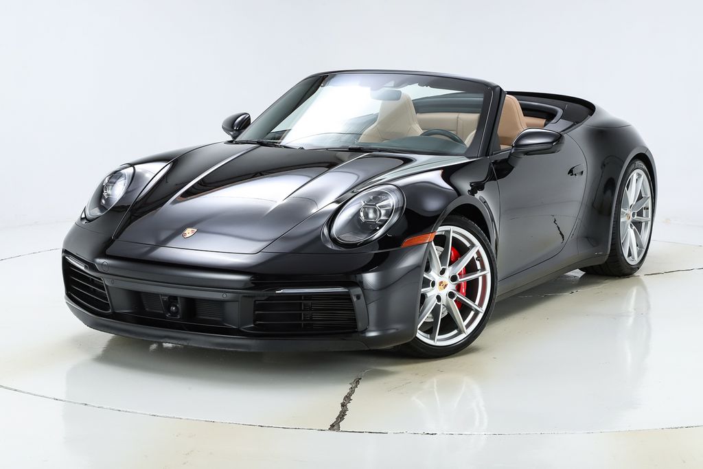 Jet Black Metallic 2022 Porsche 911 Carrera S Cabriolet RWD Convertible Rear-Wheel Drive 8-Speed Automatic