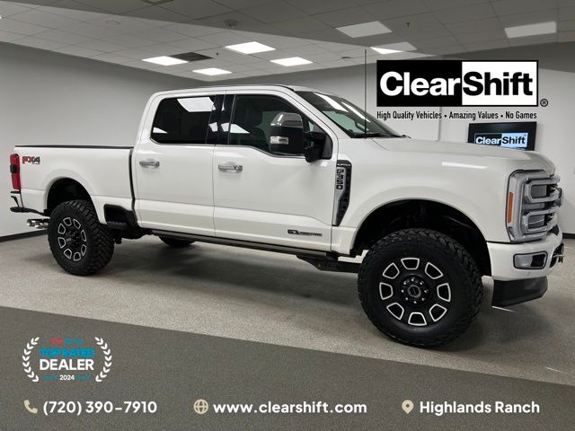 Star White Metallic Tri-Coat 2023 Ford F-350 Super Duty Pickup Truck Four-Wheel Drive 10-Speed Automatic