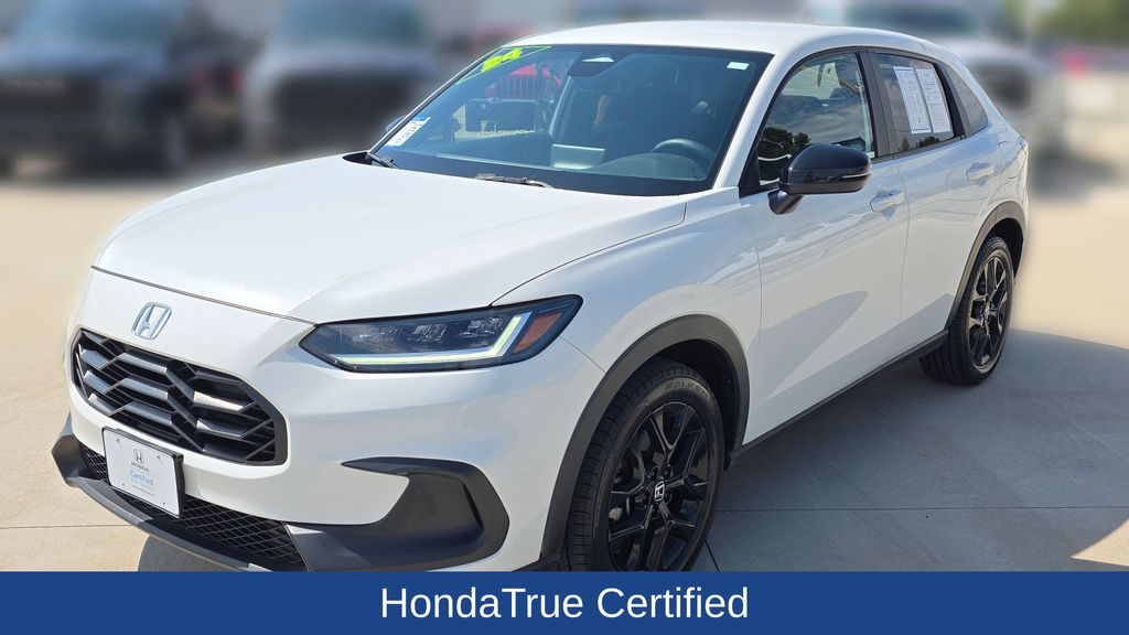 Platinum White Pearl 2024 Honda HR-V SUV / Crossover Front-Wheel Drive Continuously Variable Transmission
