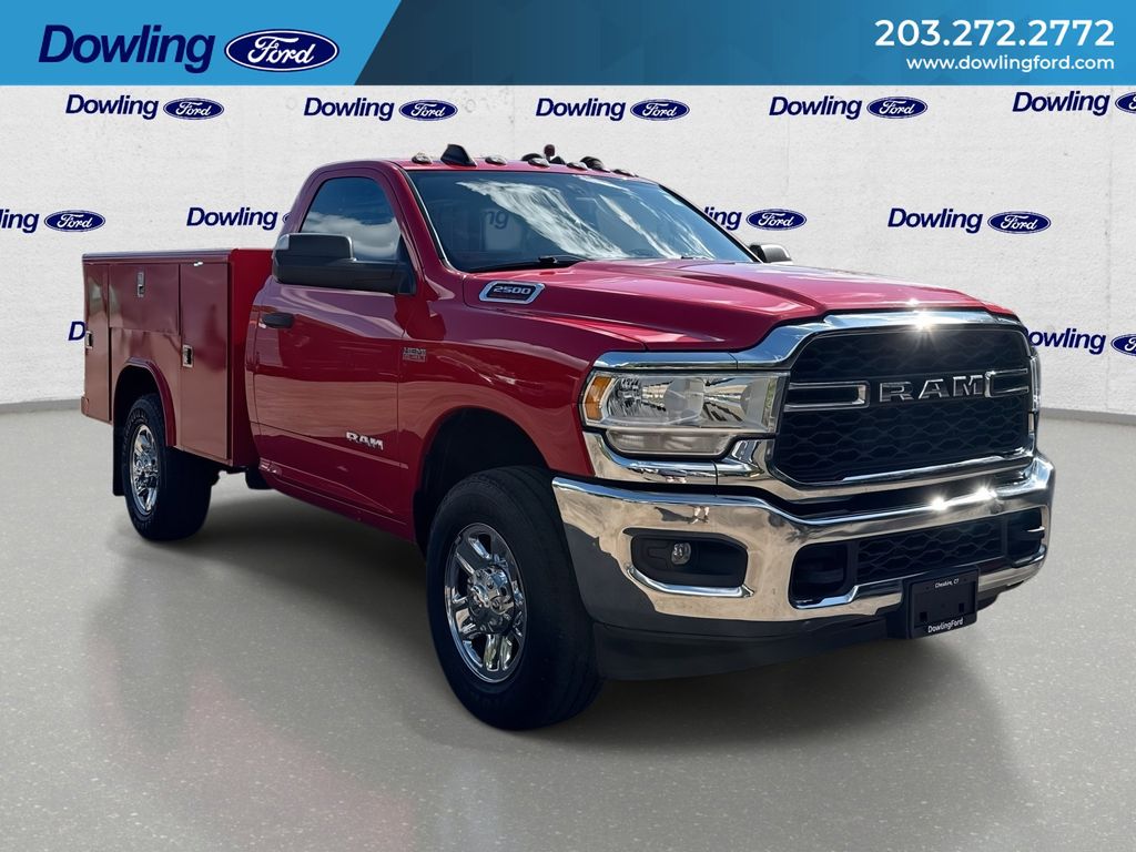 Flame Red Clearcoat 2022 RAM 2500 Tradesman LB 4WD Pickup Truck Four-Wheel Drive 8-Speed Automatic