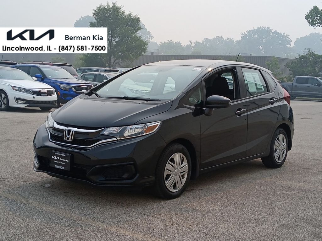 Black 2019 Honda Fit Hatchback Front-Wheel Drive Continuously Variable Transmission