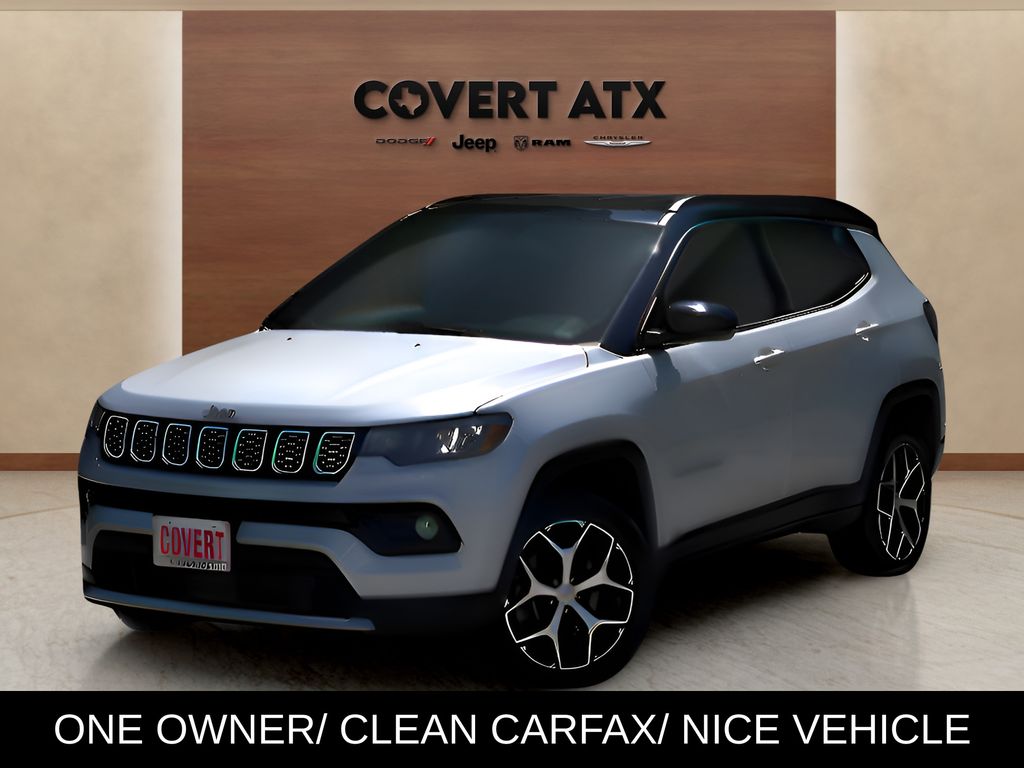 Silver 2024 Jeep Compass SUV / Crossover Four-Wheel Drive 8-Speed Automatic