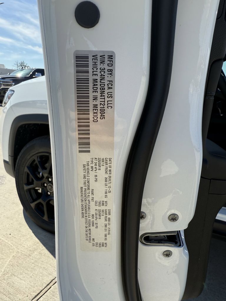 2026 Jeep Compass Latitude White/off-white at Bayshore Chrysler Jeep Dodge Ram