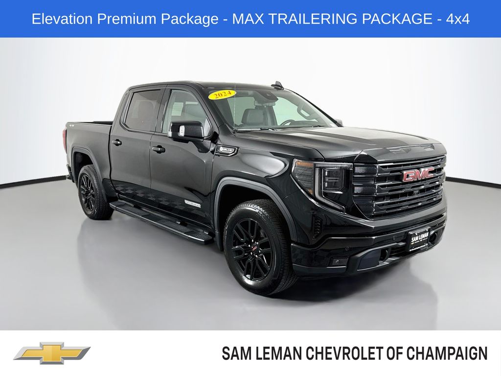 Onyx Black 2024 GMC Sierra 1500 Pickup Truck Four-Wheel Drive Automatic