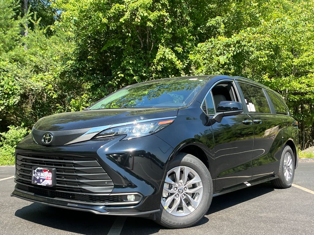 Midnight Black Metallic 2026 Toyota Sienna Minivan All-Wheel Drive Continuously Variable Transmission