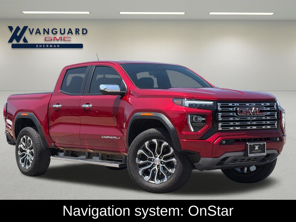 Volcanic Red Tintcoat 2024 GMC Canyon Denali Crew Cab 4WD Pickup Truck Four-Wheel Drive 8-Speed Automatic