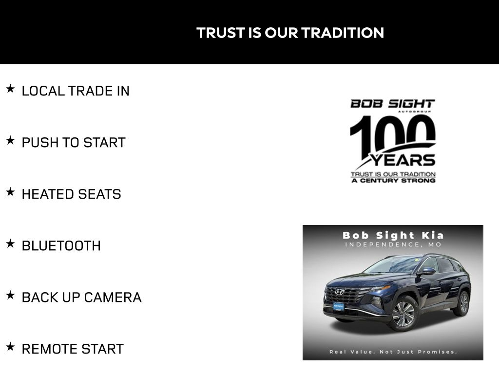 Used 2022 Hyundai Tucson Blue with VIN KM8JBCA15NU022904 for sale in Kansas City
