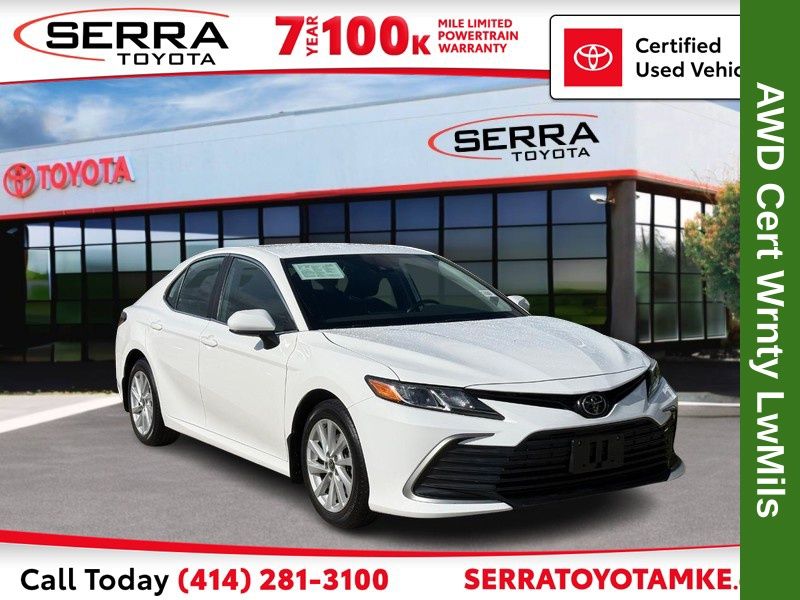 White 2022 Toyota Camry Sedan All-Wheel Drive 8-Speed Automatic