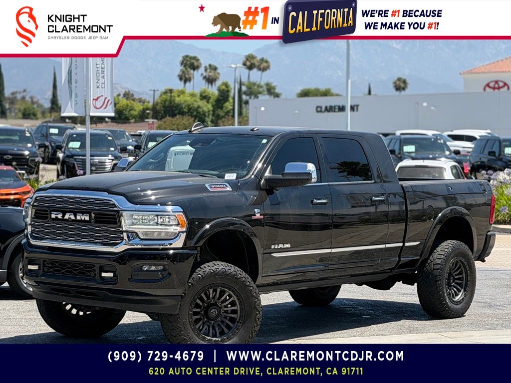Diamond Black 2021 RAM 3500 Limited Mega Cab 4WD Pickup Truck Four-Wheel Drive 6-Speed Automatic