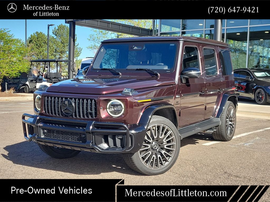 Rubellite Red Metallic 2025 Mercedes-Benz G-Class AMG G 63 4MATIC SUV / Crossover All-Wheel Drive 9-Speed Automatic