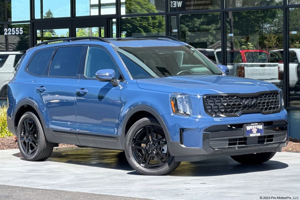 Dark Blue 2025 Kia Telluride EX X-Line AWD SUV / Crossover All-Wheel Drive 8-Speed Automatic