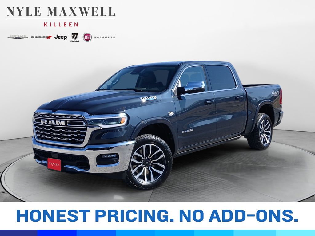 Forged Blue Metallic 2026 RAM 1500 Limited Crew Cab 4WD Pickup Truck Four-Wheel Drive 8-Speed Automatic