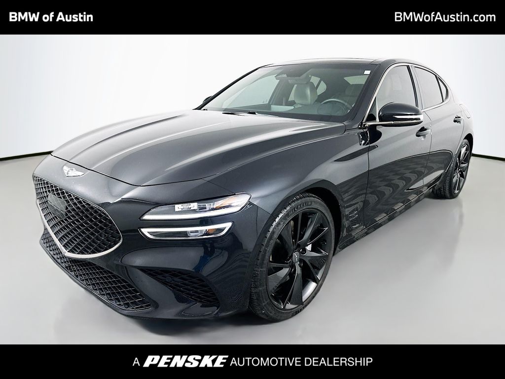 Black 2023 Genesis G70 3.3T RWD Sedan Rear-Wheel Drive 8-Speed Automatic
