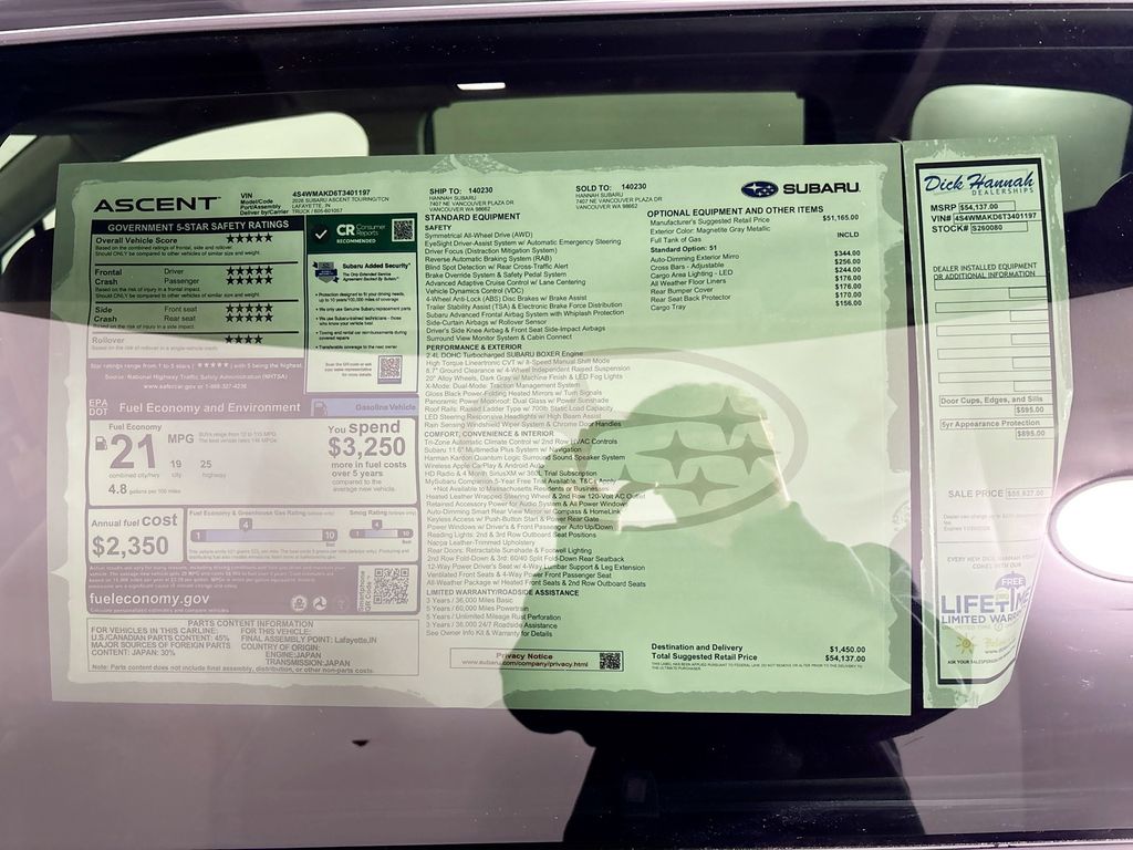 2026 Subaru Ascent Touring