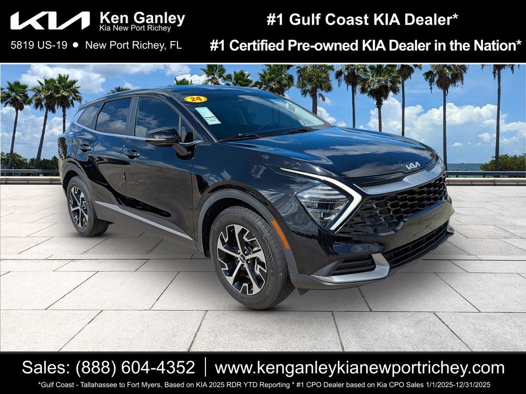 Ebony Black 2024 Kia Sportage SUV / Crossover Front-Wheel Drive 8-Speed Automatic
