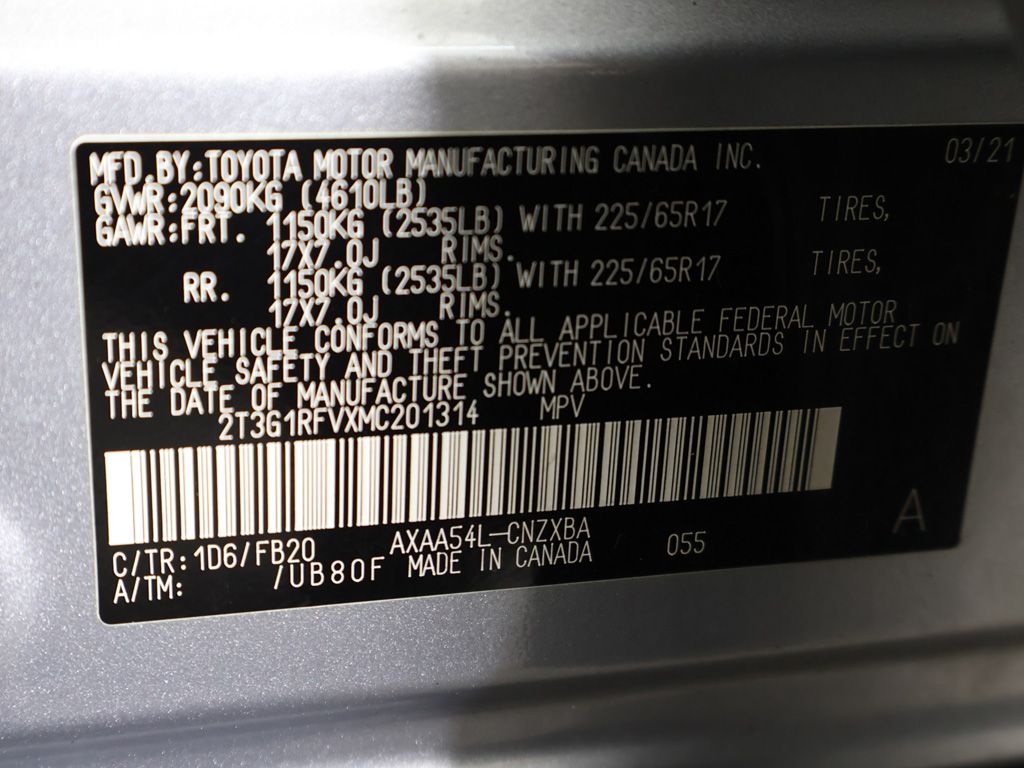 Used 2021 Silver Toyota LE image 45