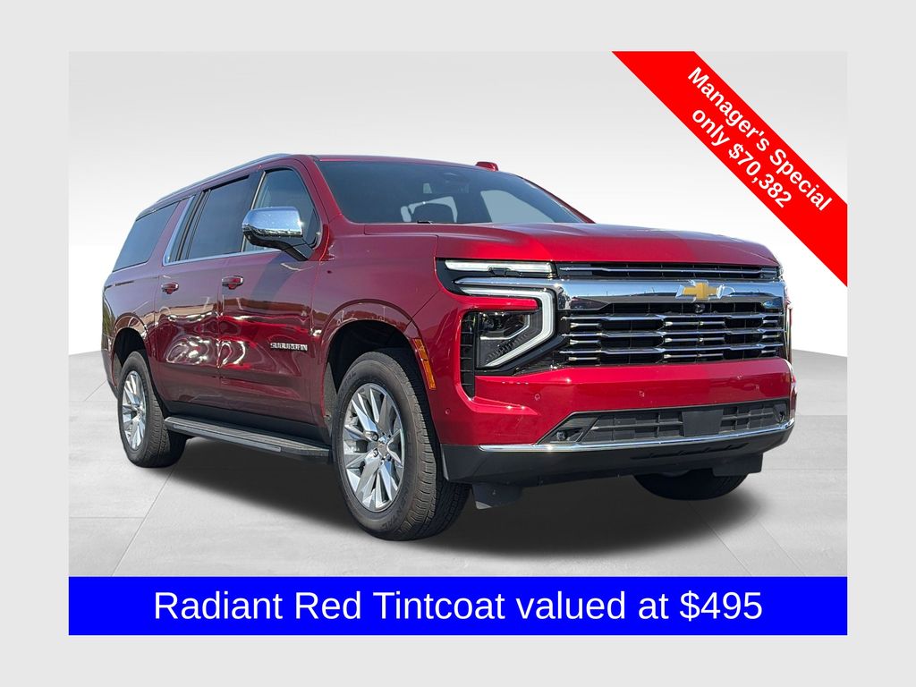 Radiant Red Tintcoat 2025 Chevrolet Suburban SUV / Crossover Four-Wheel Drive 