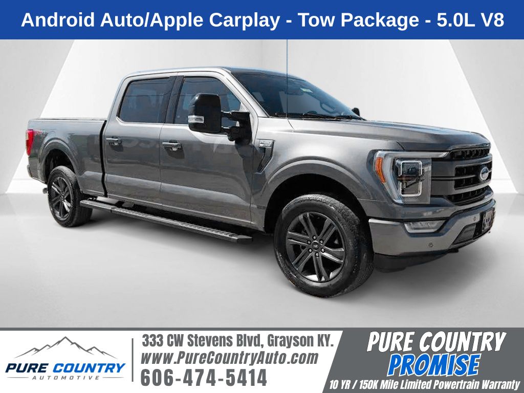 Gray 2023 Ford F-150 Pickup Truck Four-Wheel Drive Automatic