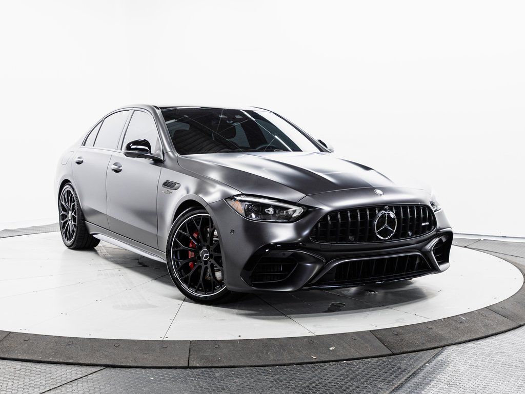 MANUFAKTUR Graphite Gray Magno 2025 Mercedes-Benz C-Class AMG C 63 S E Performance AWD Sedan All-Wheel Drive 9-Speed Automatic