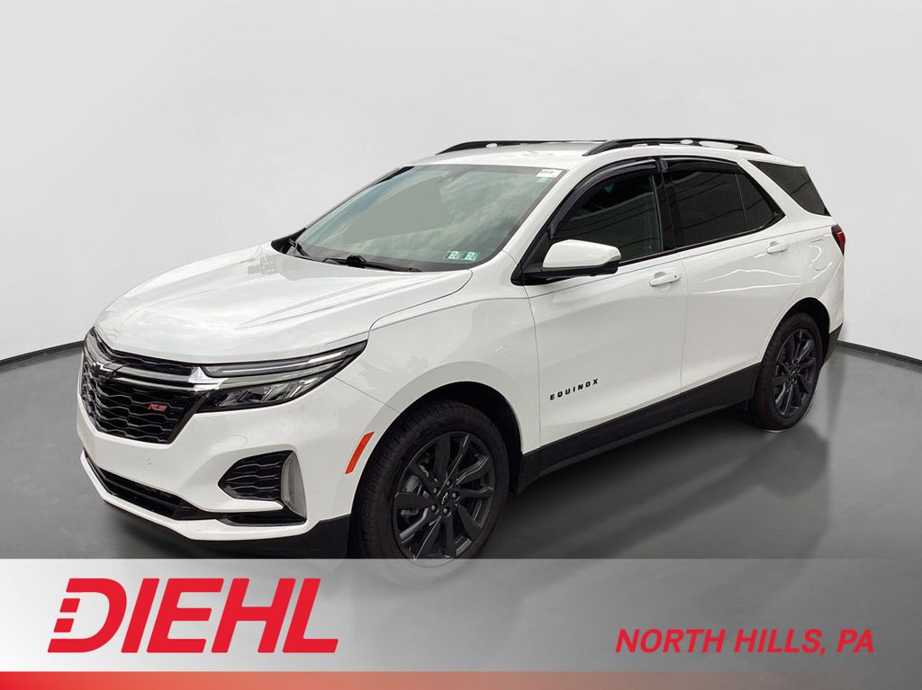 Summit White 2022 Chevrolet Equinox SUV / Crossover Four-Wheel Drive 6-Speed Automatic Overdrive