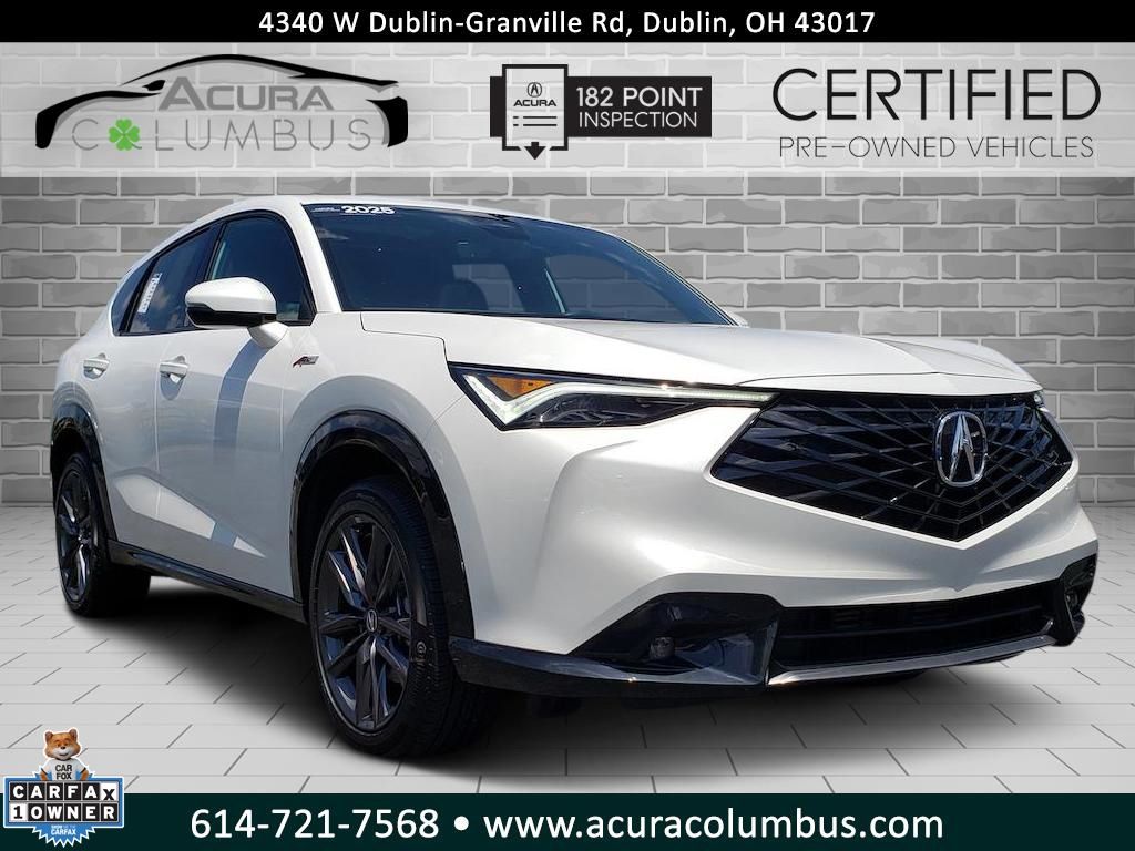 Platinum White Pearl 2025 Acura ADX SUV / Crossover All-Wheel Drive Continuously Variable Transmission
