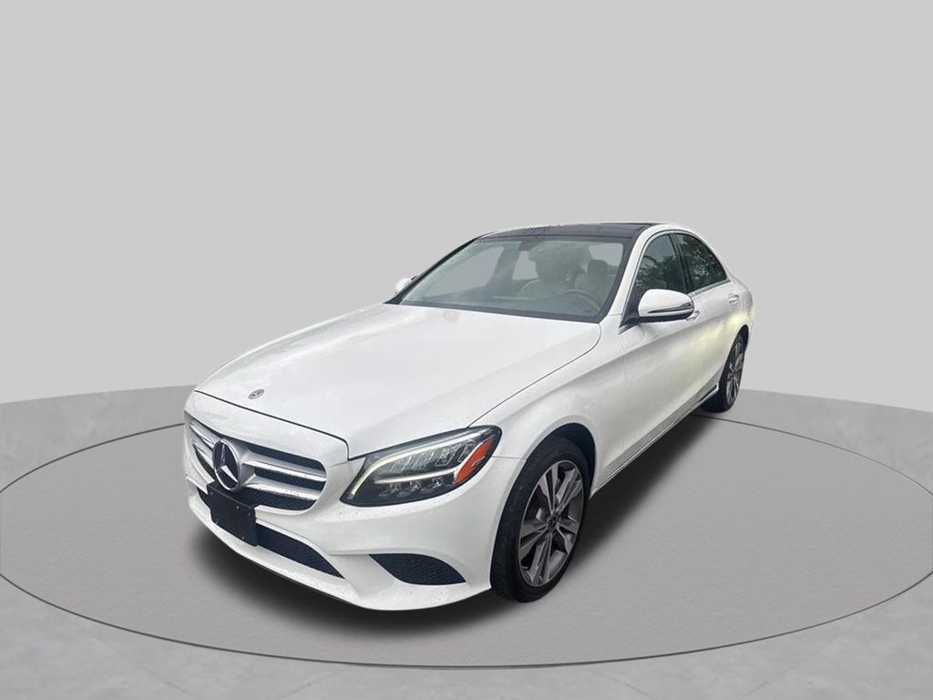 White 2021 Mercedes-Benz C-Class Sedan All-Wheel Drive 9-Speed Automatic