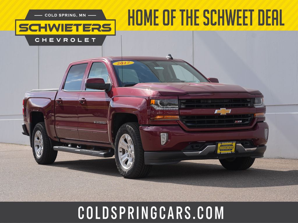 Siren Red Tintcoat 2017 Chevrolet Silverado 1500 Pickup Truck Four-Wheel Drive 6-Speed Automatic Overdrive