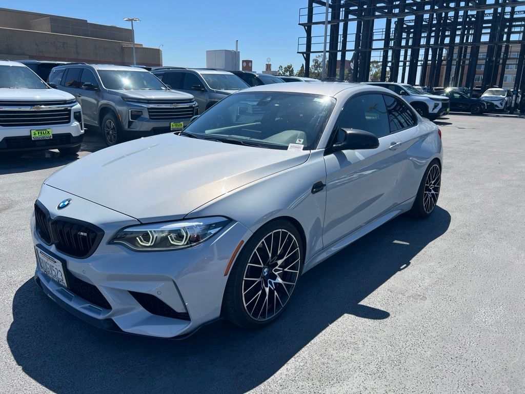 Silver Metallic 2021 BMW M2 Competition RWD Coupe Rear-Wheel Drive 7-Speed Automatic