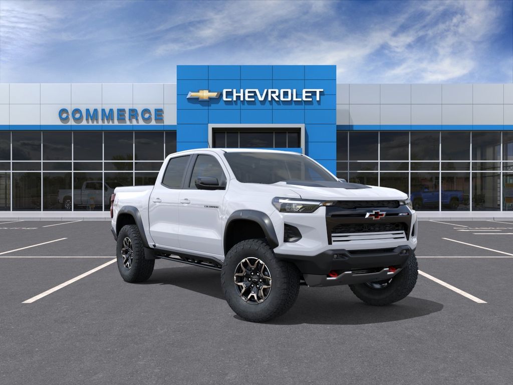 Summit White 2026 Chevrolet Colorado ZR2 Crew Cab 4WD Pickup Truck Four-Wheel Drive 8-Speed Automatic