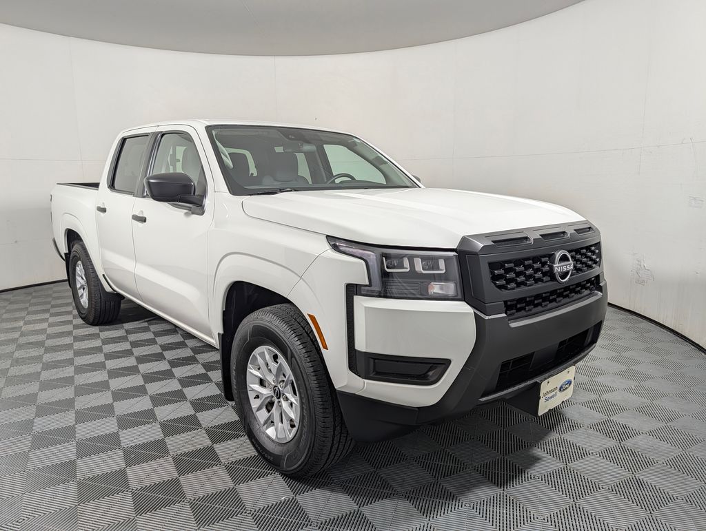 Glacier White 2026 Nissan Frontier Pickup Truck 4X2 9-Speed Automatic Overdrive