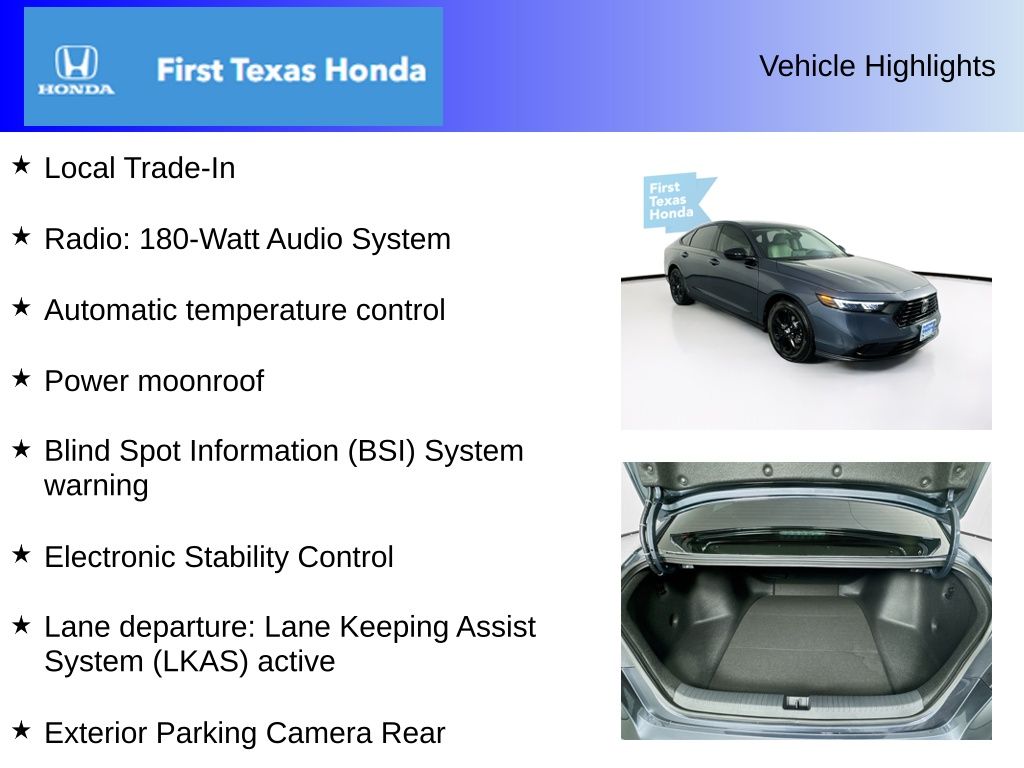 Used Car 2025 Honda Accord  Se For Sale Under $30,000 In Austin, Texas