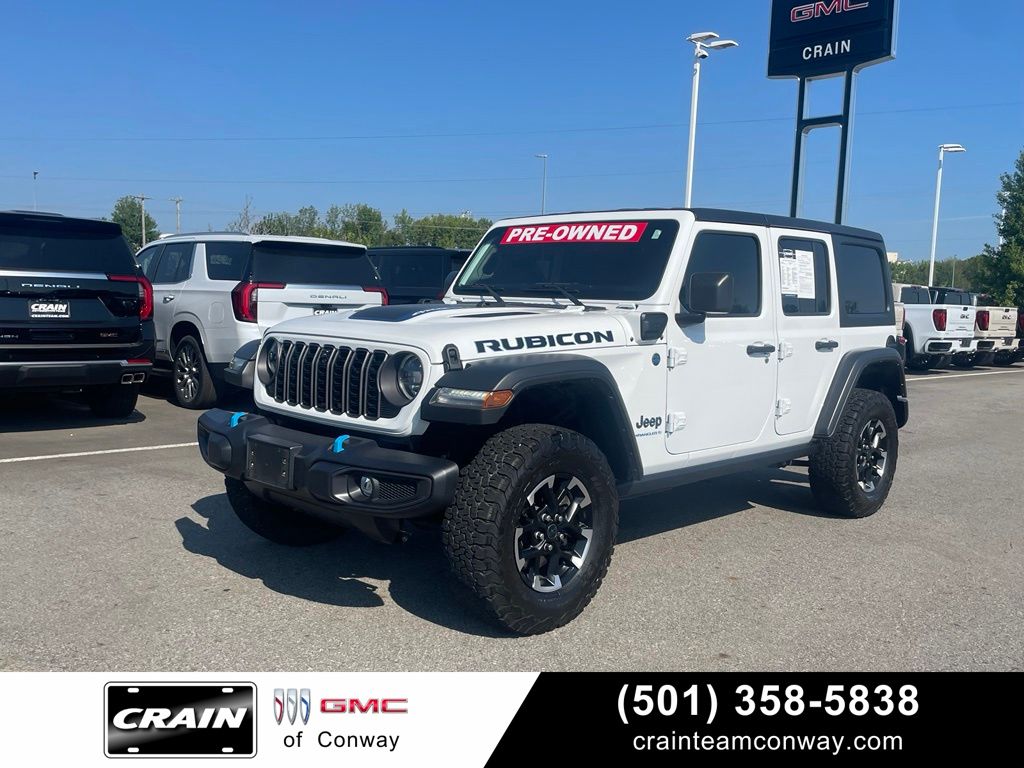 Bright White Clearcoat 2024 Jeep Wrangler 4xe SUV / Crossover Four-Wheel Drive 8-Speed Automatic