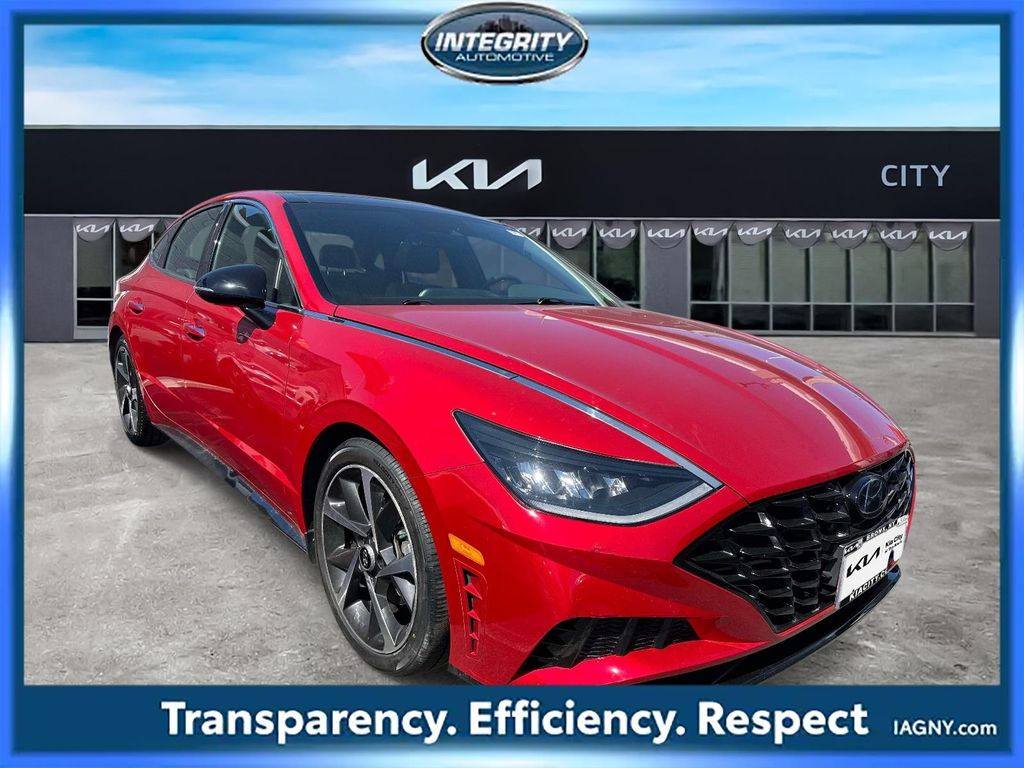 Calypso Red 2021 Hyundai Sonata SEL Plus FWD Sedan Front-Wheel Drive 8-Speed Automatic Overdrive