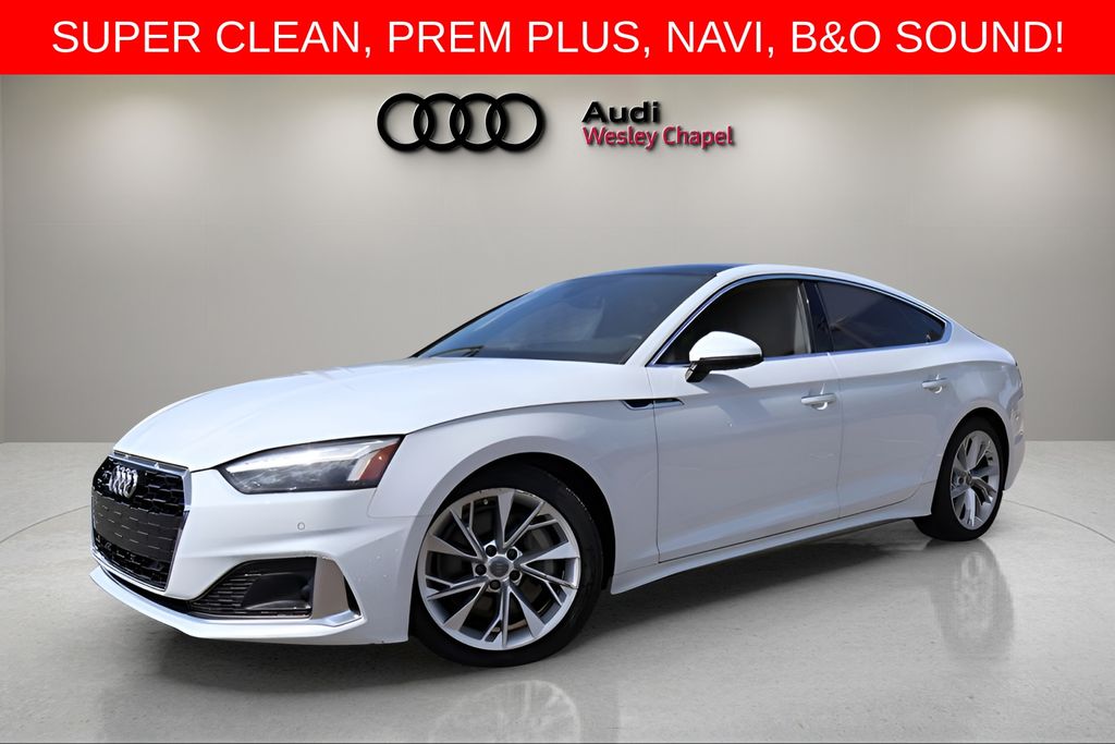 Glacier White Metallic 2020 Audi A5 Sportback Sedan All-Wheel Drive 7-Speed Automatic