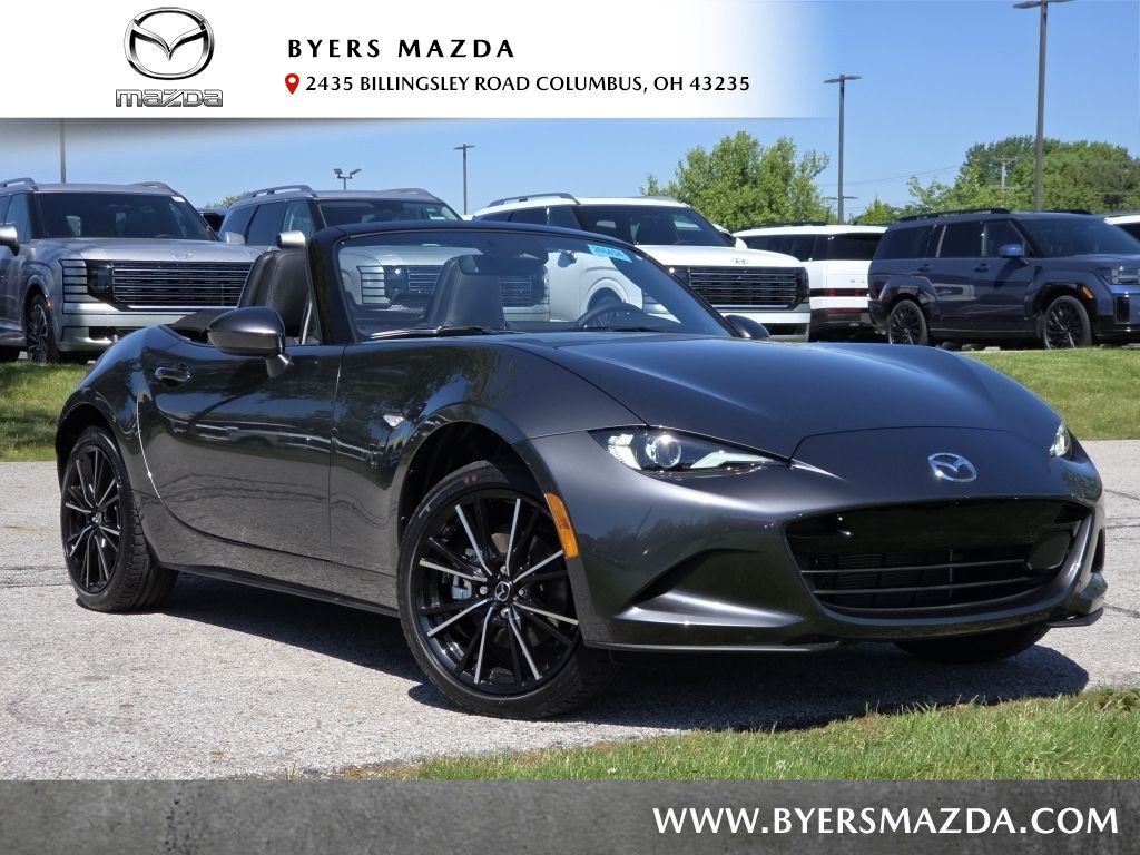 Machine Gray Metallic 2026 Mazda MX-5 Miata Convertible Rear-Wheel Drive 6-Speed Automatic