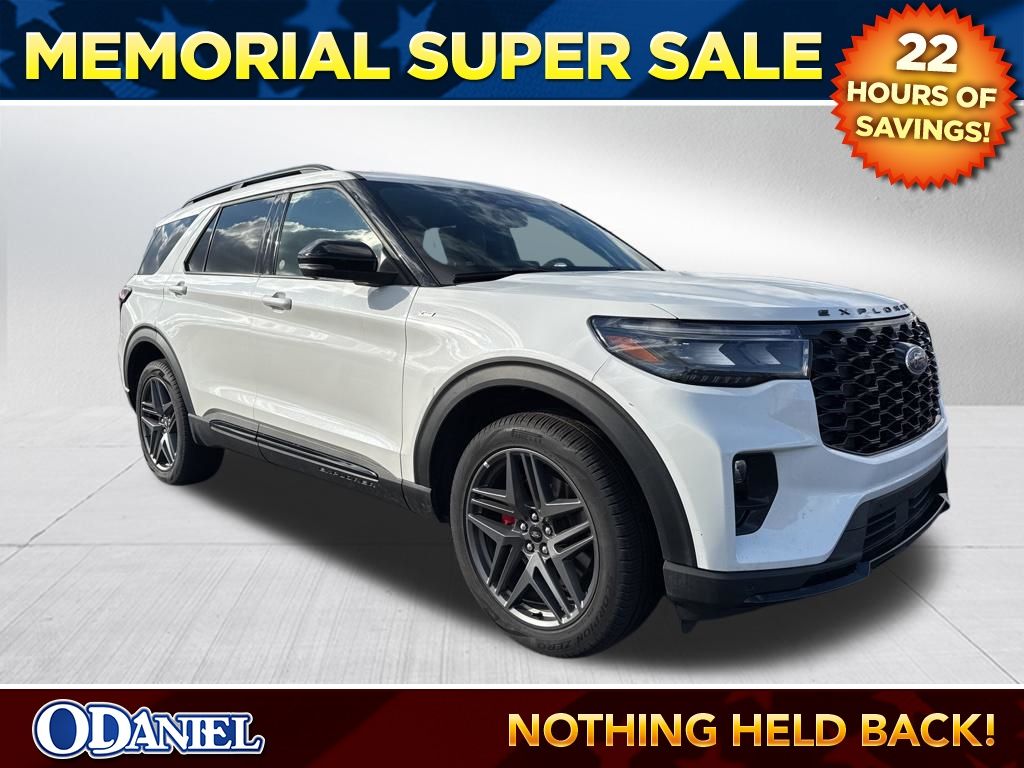 White Metallic 2025 Ford Explorer ST-Line AWD SUV / Crossover All-Wheel Drive Automatic