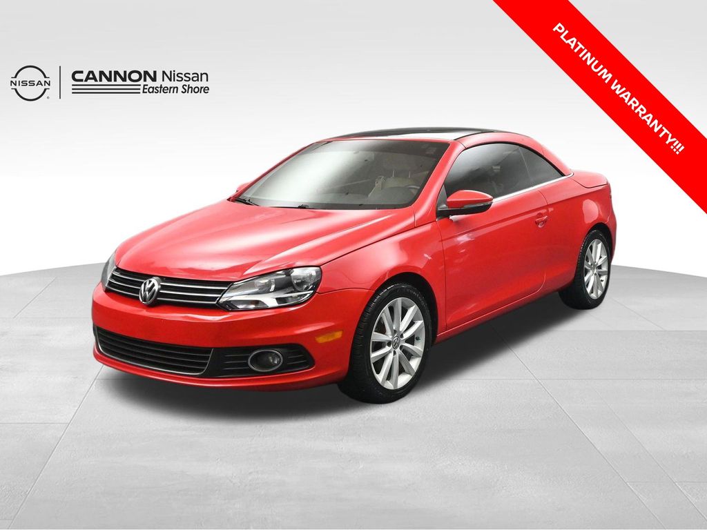 Red 2015 Volkswagen Eos Convertible Front-Wheel Drive 6-Speed Dual Clutch