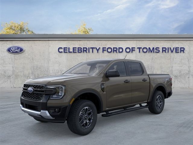 Marsh Gray 2026 Ford Ranger XLT SuperCrew 4WD Pickup Truck Four-Wheel Drive Automatic