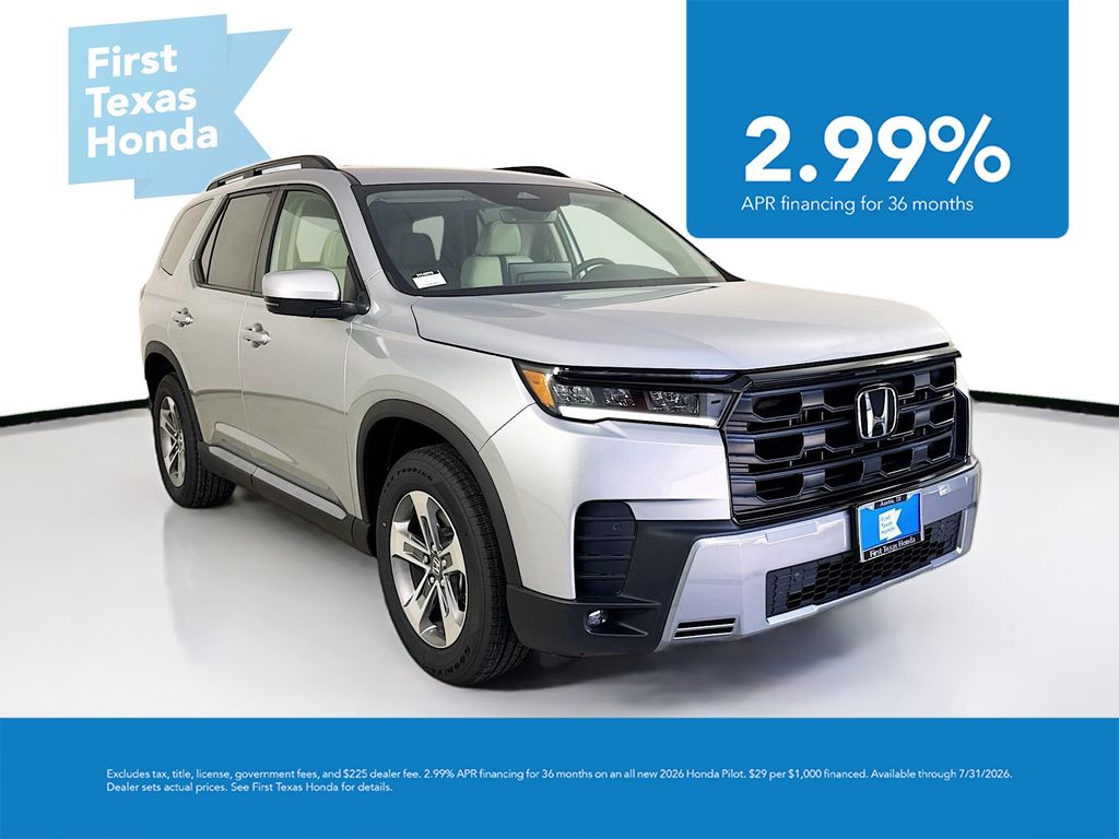 Solar Silver Metallic 2026 Honda Pilot SUV / Crossover All-Wheel Drive Automatic