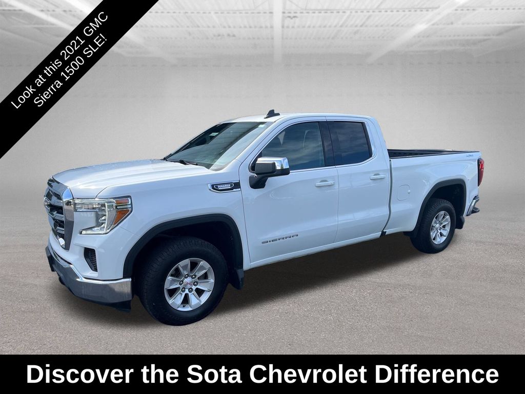 Summit White 2021 GMC Sierra 1500 Pickup Truck Four-Wheel Drive Automatic