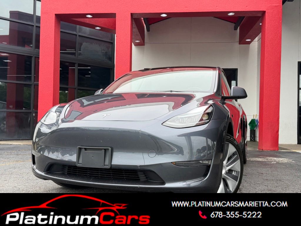 Gray 2023 Tesla Model Y SUV / Crossover All-Wheel Drive 1-Speed Automatic