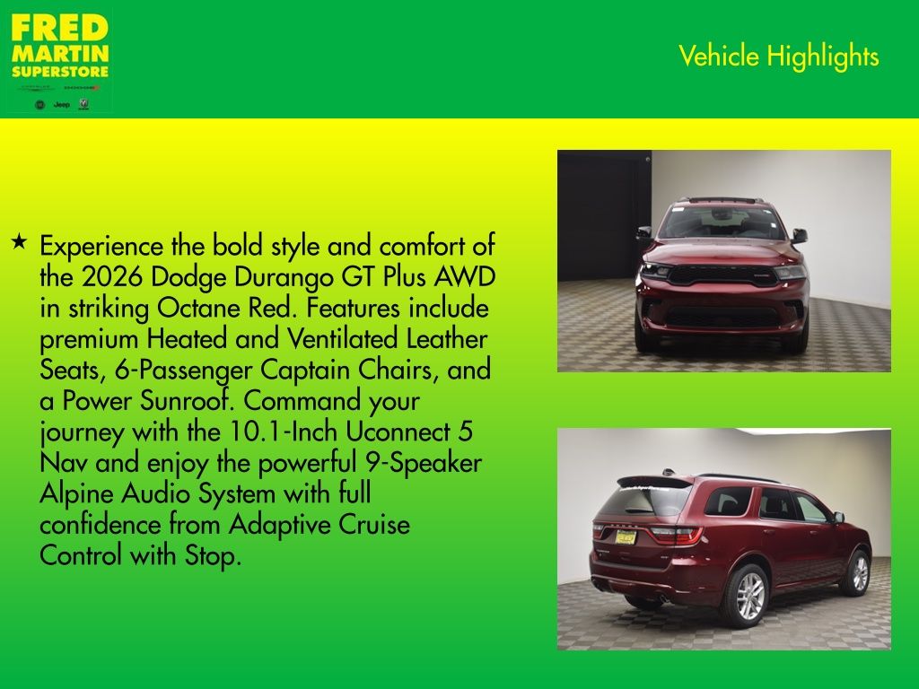 new 2026 Dodge Durango car, priced at $40,241